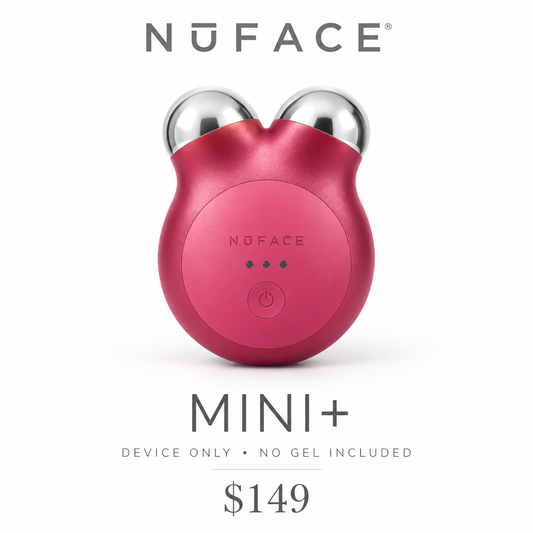 NuFACE MINI+ microcurrent facial toning device