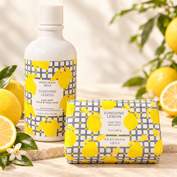 Beekman 1802 Sunshine Lemon Goat Milk Wash & Soap Duo