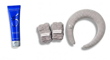 ZO Glow Prep Set ( ZO Dual Action Scrub/Headband/Wristlets Set)